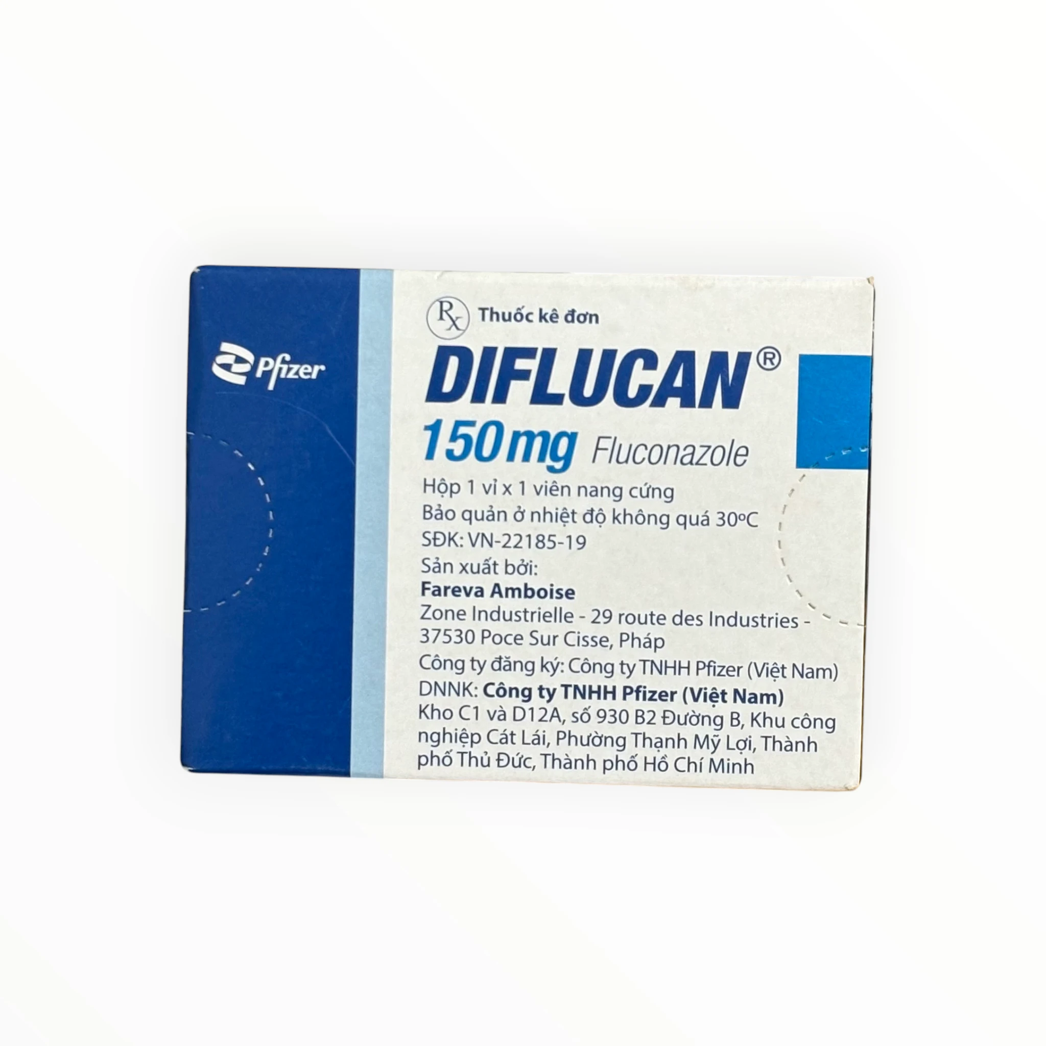 Hộp viên nang cứng Diflucan