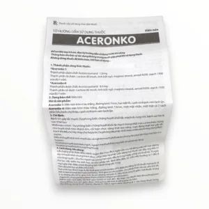 Tờ hướng dẫn sử dụng viên nén Aceronko 1 Pharbaco