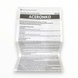 Tờ hướng dẫn sử dụng viên nén Aceronko 4 Pharbaco
