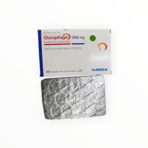 Hộp viên nén bao phim bẻ được Glucophage 1000mg Merck