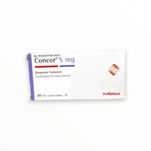 Hộp viên nén bao phim Concor 5mg Merck