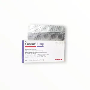 Hộp viên nén bao phim Concor 5mg Merck