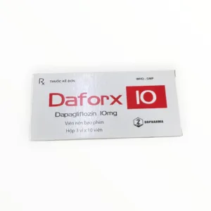 Hộp viên nén bao phim Daforx 10 Dapagliflozin 10mg DOPHARMA