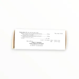 Viên nén bao phim Dipartate Cophavina Bổ sung magnesi và kali, hỗ trợ điều trị bệnh tim (Hộp 5 vỉ x 10 viên nén bao phim) 8 Hộp viên nén bao phim Dipartate Cophavina
