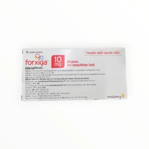 Hộp viên nén bao phim Forxiga 10mg Dapagliflozin 10mg