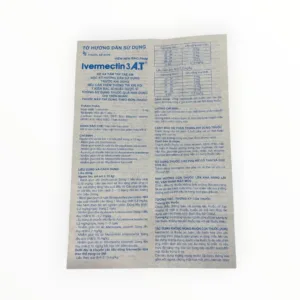 Tờ hướng dẫn sử dụng viên nén bao phim Ivermectin 3mg