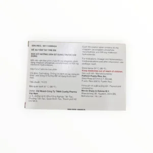 Hộp viên nén bao phim Janumet 50mg/500mg MSD