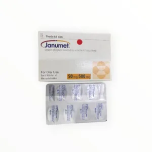 Hộp viên nén bao phim Janumet 50mg/500mg MSD