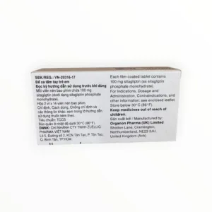Hộp viên nén bao phim Januvia 100mg MSD