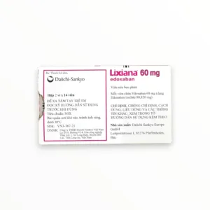 Hộp viên nén bao phim Lixiana 60mg Daiichi Sankyo