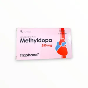 Hộp viên nén bao phim Methyldopa 250mg Traphaco