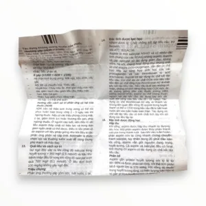 Tờ hướng dẫn sử dụng viên nén bao phim tan trong ruột Aspirin Stella 81mg