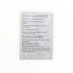 Hộp viên nén bao phim Trajenta Duo 2.5mg/850mg Boehringer