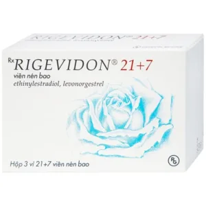 Hộp viên nén bao Rigevidon 21+7 Gedeon Richter Plc.