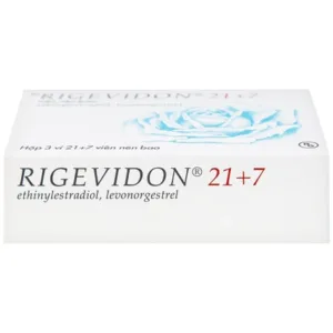 Hộp viên nén bao Rigevidon 21+7 Gedeon Richter Plc.