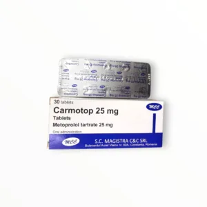 Viên nén Carmotop 25mg Magistra C&C Điều trị tăng huyết áp, đau thắt ngực, loạn nhịp tim (Hộp 3 vỉ x 10 viên nén) 7 Hộp viên nén Carmotop 25mg Magistra C&C