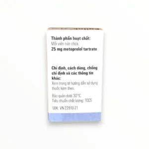 Viên nén Egilok 25mg Egis Điều trị tăng huyết áp, đau thắt ngực, loạn nhịp tim (Hộp 1 lọ x 60 viên nén) 8 Hộp viên nén Egilok 25mg Egis
