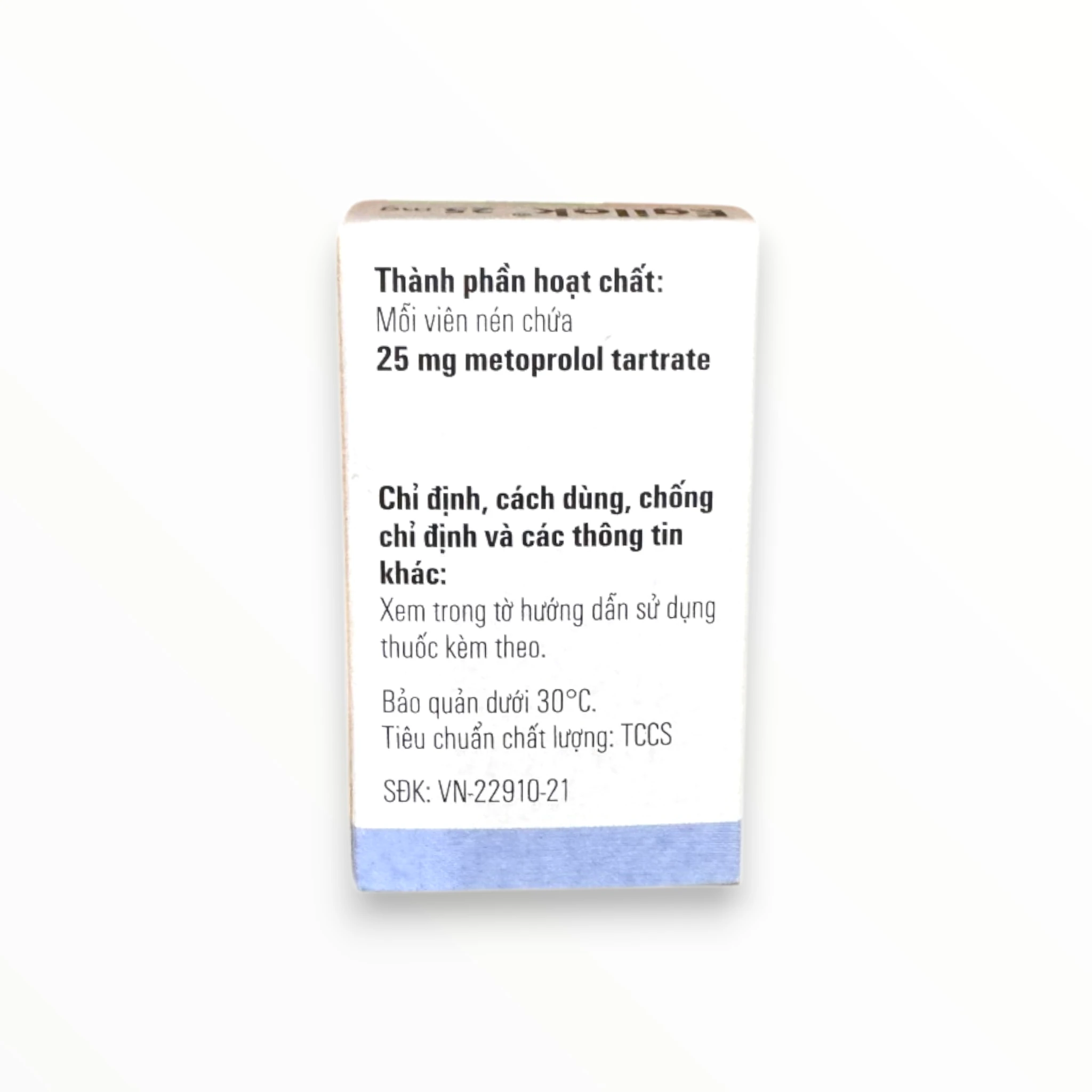 Viên nén Egilok 25mg Egis Điều trị tăng huyết áp, đau thắt ngực, loạn nhịp tim (Hộp 1 lọ x 60 viên nén) 3 Hộp viên nén Egilok 25mg Egis