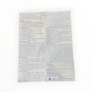 Tờ hướng dẫn sử dụng viên nén Envix 6