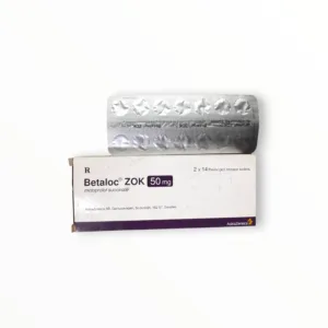 Viên nén phóng thích kéo dài Betaloc ZOK 50mg AstraZeneca Điều trị tăng huyết áp, đau thắt ngực, suy tim, rối loạn nhịp (Hộp 2 vỉ x 14 viên nén phóng thích kéo dài) 7 Hộp viên nén phóng thích kéo dài Betaloc ZOK 50mg AstraZeneca