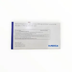 Hộp viên nén phóng thích kéo dài Glucophage XR 1000mg Merck