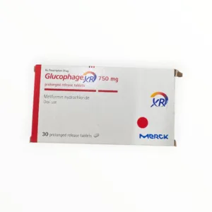 Hộp viên nén phóng thích kéo dài Glucophage XR 750mg Merck