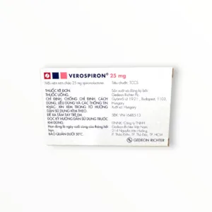 Hộp viên nén Verospiron 25mg Gedeon Richter