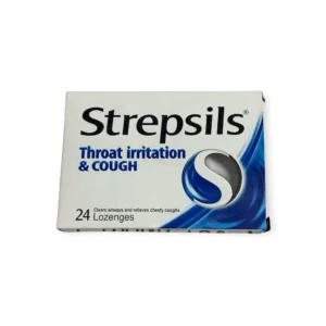 Hộp viên ngậm Strepsils Throat Irritation & Cough Reckitt