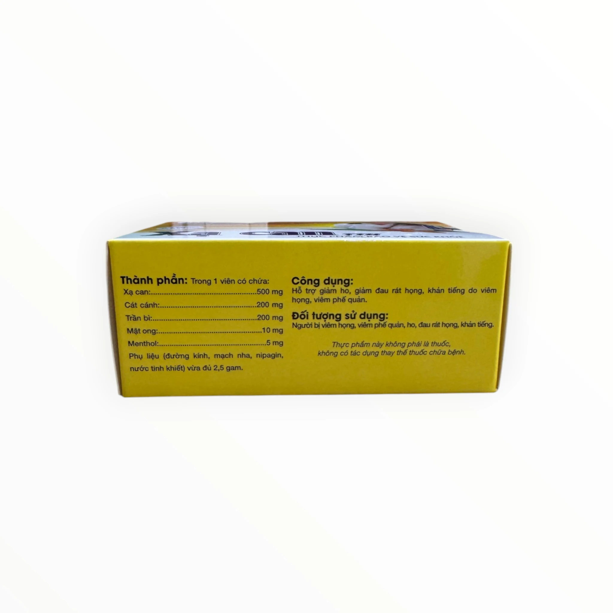 Viên ngậm Xạ can TTH hỗ trợ giảm ho, đau rát họng, khản tiếng (Hộp 2 túi x 2 vỉ x 6 viên) 3 Hộp viên ngậm Xạ can TTH