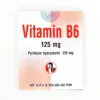 Thuốc Vitamin B6 125mg Pyridoxin HCl điều trị thiếu hụt vitamin B6, nhiễm độc isoniazid (Hộp 10 vỉ x 10 viên) 22 Thuốc Vitamin B6 125mg Pyridoxin HCl điều trị thiếu hụt vitamin B6, nhiễm độc isoniazid (Hộp 10 vỉ x 10 viên) - hộp 1