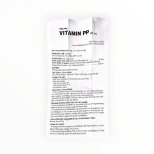 Thuốc Vitamin PP 50mg (Nicotinamid) phòng ngừa thiếu hụt Vitamin PP (Hộp 6 vỉ x 30 viên nén) 7 Thuốc Vitamin PP 50mg (Nicotinamid) phòng ngừa thiếu hụt Vitamin PP (Hộp 6 vỉ x 30 viên nén) - tờ hướng dẫn sử dụng 1