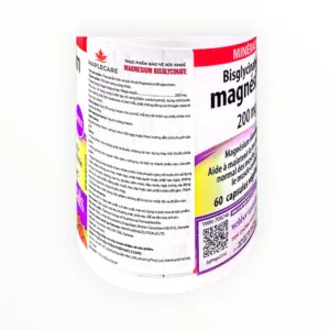 Viên nang Webber Naturals Magnesium Bisglycinate 200mg giúp bổ sung Magie, hỗ trợ xương và răng chắc khỏe (Lọ 60 viên) - lọ 2
