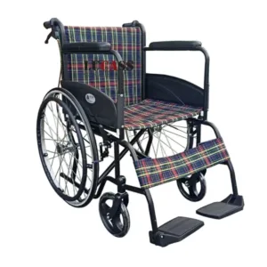 Xe lăn Lucass X75 có phanh cho người đẩy, tải trọng 120kg - thiết bị
